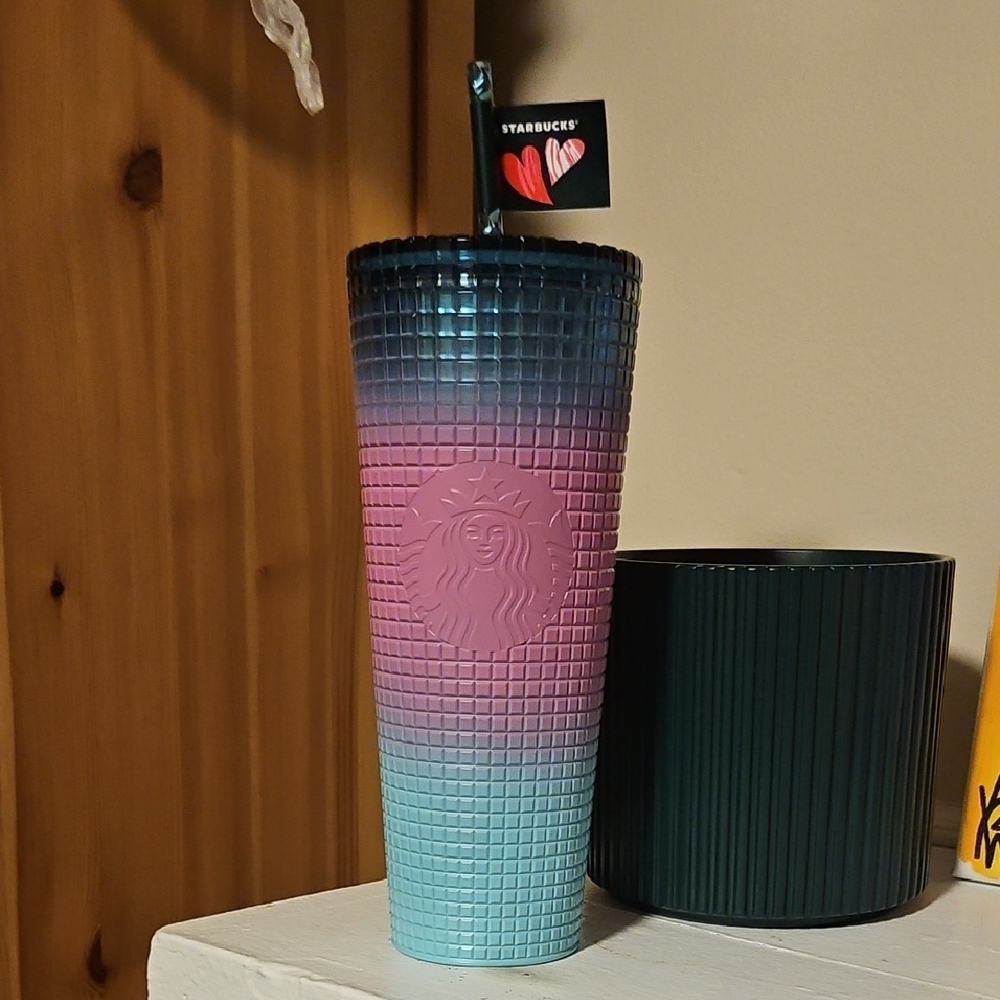 Starbucks Blue and Pink Ombre Tumbler